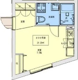 東京都世田谷区宮坂1【マンション】の間取り