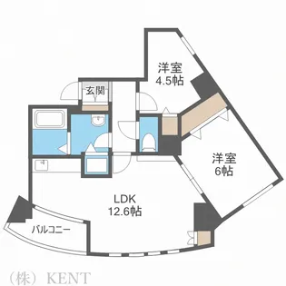 シェーンブルン宮の森【8階】の間取り