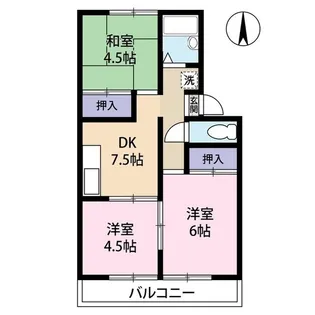 井上コーポ【2階】の間取り