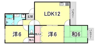 ハイツポールベール【1階】の間取り