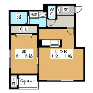 パラッツオわたなべ【3階】の間取り