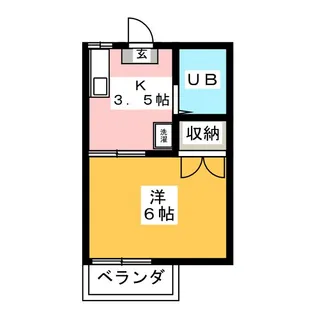 ホワイト吉原【2階】の間取り