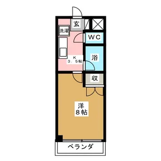 SUNNYハイツNAOE【2階】の間取り