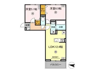 D‐Resena吉野【1階】の間取り
