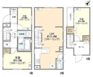 千葉県市川市本塩【一戸建】の間取り