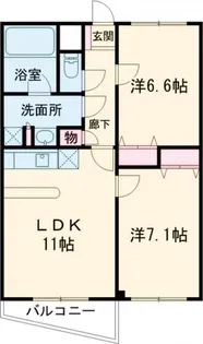 エスポワール中野坂上【1階】の間取り
