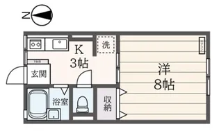 神奈川県横浜市港北区日吉本町3【アパート】の間取り