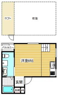パロス山本通り【2階】の間取り