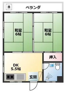 コーポ本若【3階】の間取り