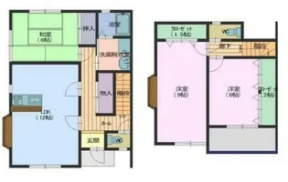 熊本県菊池郡大津町大字室【一戸建】の間取り