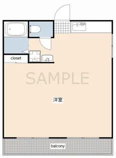 メゾン富田【1階】の間取り