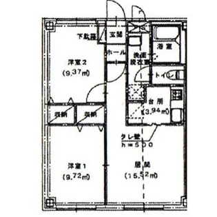シーサイドガーデンII【3階】の間取り