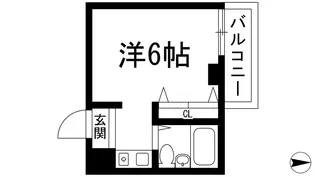 シェルプール弐番館【2階】の間取り