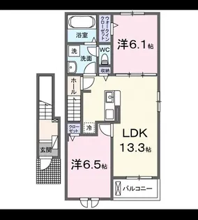 広島県福山市今津町【アパート】の間取り