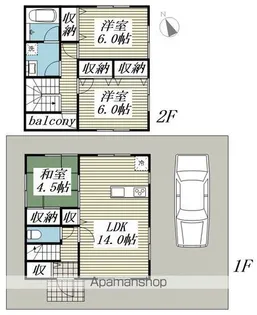 千葉県香取郡東庄町笹川い【一戸建】の間取り