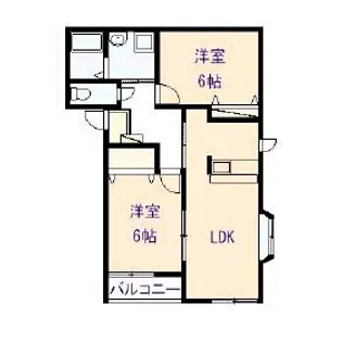 ロングライフコート【1階】の間取り