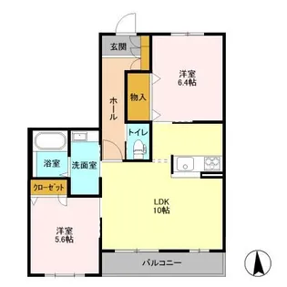 ラッフルズ【2階】の間取り