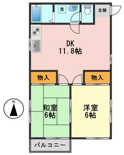 パルハイム【2階】の間取り