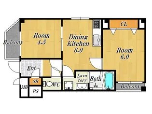 プチアドバンス【5階】の間取り