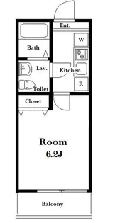 アザーレ・キュリオス柿生【1階】の間取り