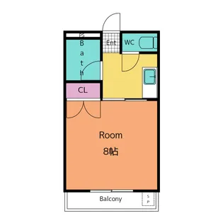 マンション渡辺【1階】の間取り