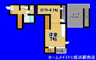 福岡県福岡市西区西都1【アパート】の間取り