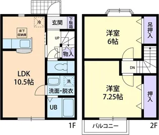 プライムガーデン Aの間取り
