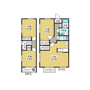 埼玉県さいたま市桜区西堀9【一戸建】の間取り