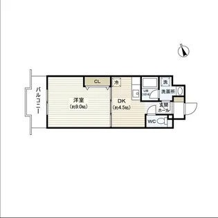 ウェーヴ長町一丁目【7階】の間取り