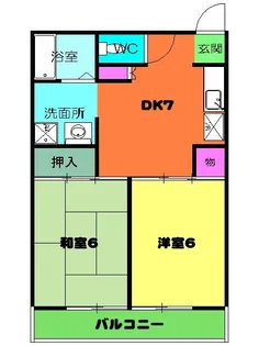 サンライズ行徳【3階】の間取り