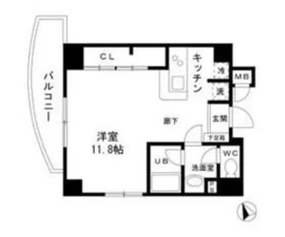 ドエル・四谷【7階】の間取り