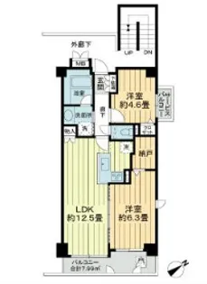 東京都江東区平野1【マンション】の間取り