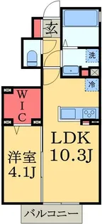フロイデ【1階】の間取り