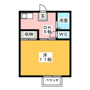 ハイツフローラ【1階】の間取り