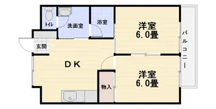キャッスルKIWA C棟【1階】の間取り