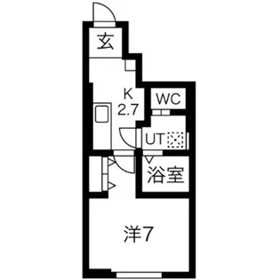RESI大沢川原II【1階】の間取り