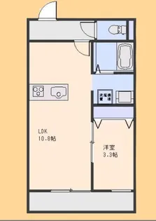 タウンコート A【2階】の間取り