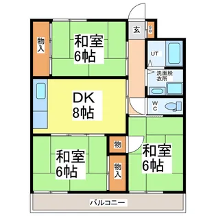 鷲田ビル【2階】の間取り