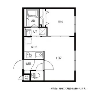 パリスガーデン山の手【1階】の間取り