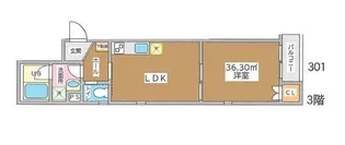 東京都世田谷区世田谷1【マンション】の間取り