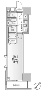 レジディア神田淡路町【4階】の間取り