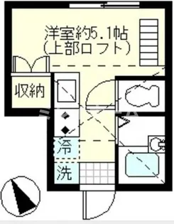 ベルエクラ羽田【1階】の間取り