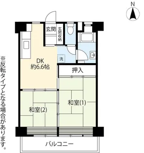 UR東四ッ木二丁目【2階】の間取り