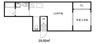リッチライフ菊水町【2階】の間取り