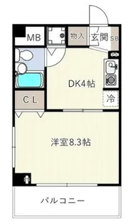 アソルティ関内大通公園【8階】の間取り
