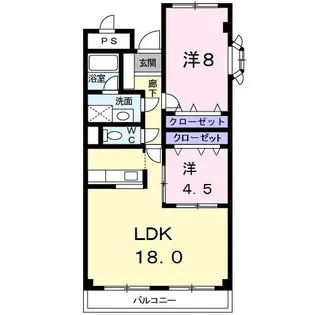 サザンハイム【4階】の間取り