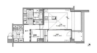 ストーリア赤坂【4階】の間取り