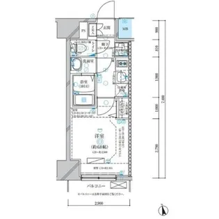 ディアレイシャス名古屋浄心【11階】の間取り
