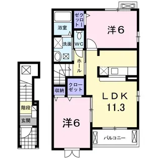 テネラメンテ【2階】の間取り