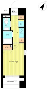 エクセリア日本橋箱崎【6階】の間取り